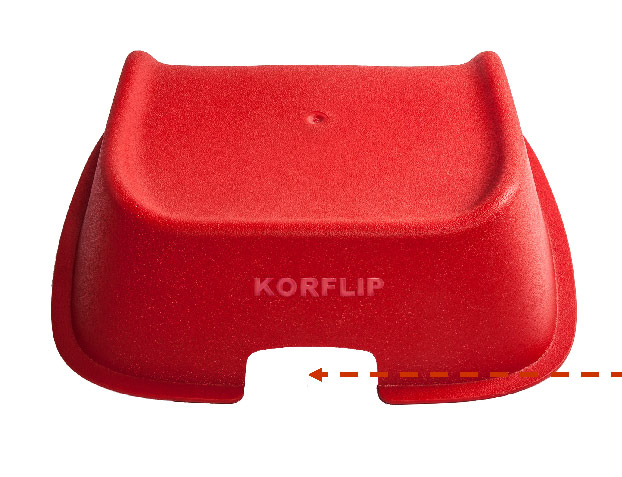  The new Korflip incorporates a carrying handle